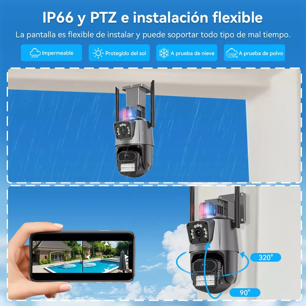 IP66 E INSTALACION FLEXIBLE CAMARA HAMROLTE
