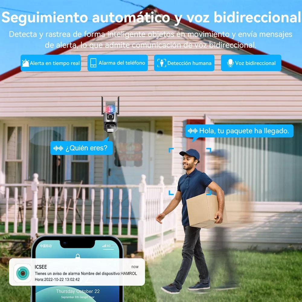 SEGUIMIENTO AUTOMATICO Y VOZ BIDIRECCIONAL CAMARA HAMROLTE SEGUIMIENTO AUTOMATICO Y VOZ BIDIRECCIONAL CAMARA HAMROLTE
